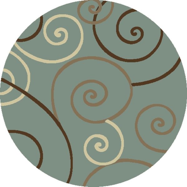Concord Global 5 ft. 3 in. Chester Scroll - Round, Blue 97760